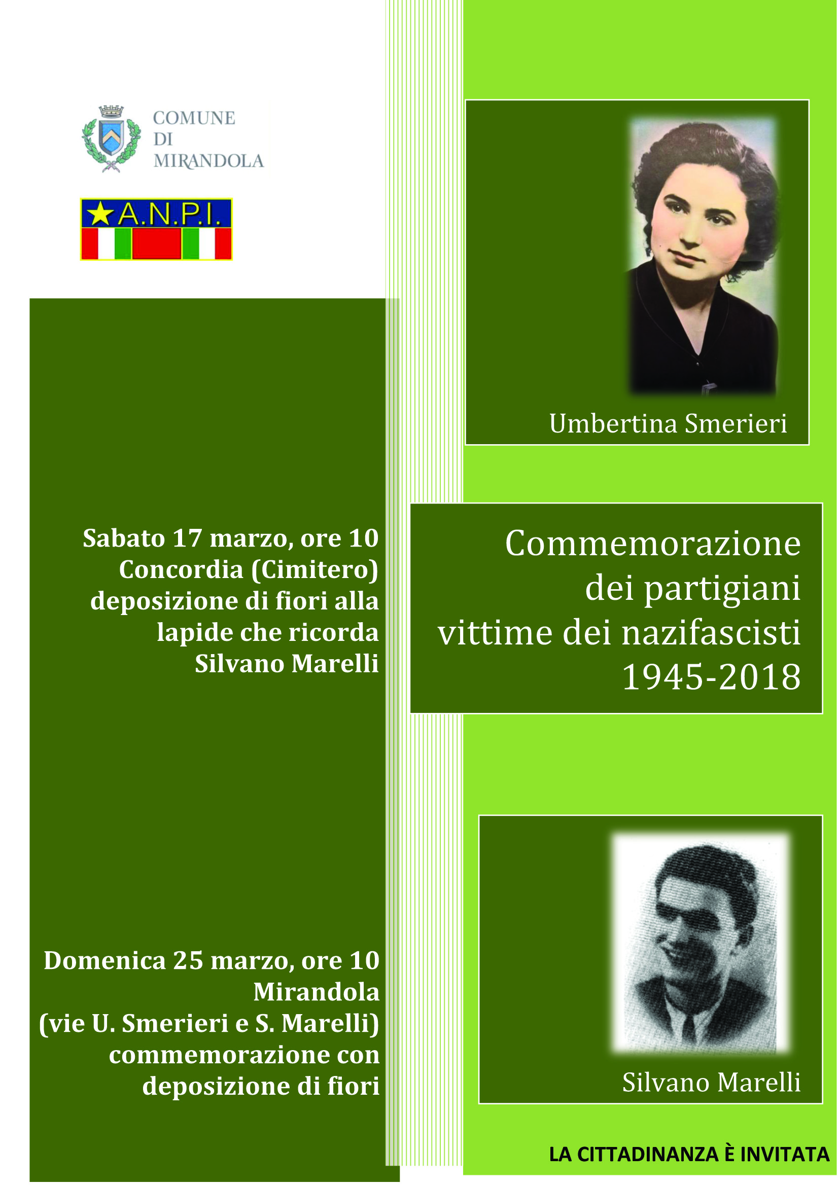 commemorazione del Partigiano Silvano Marelli