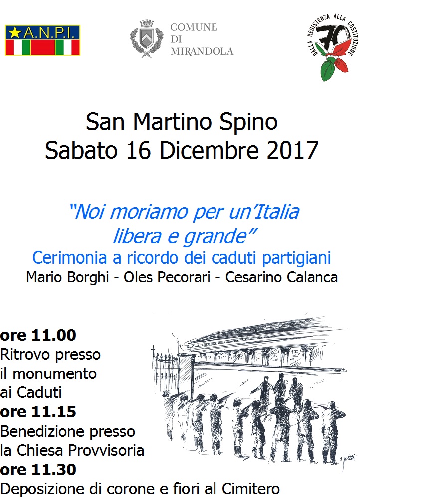 commemorazione dei Partigiani San Martino Spino