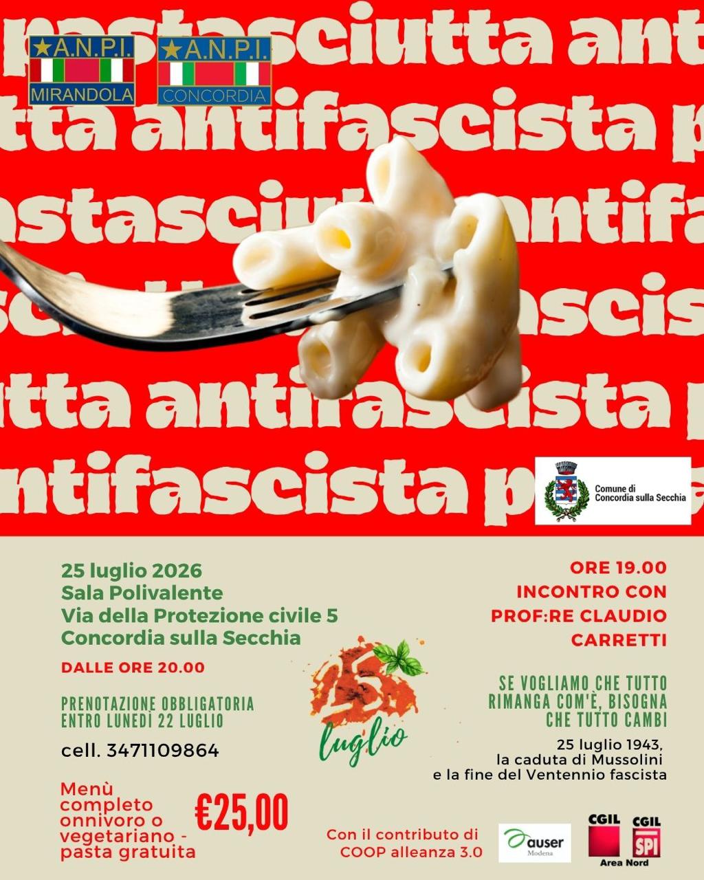 Pastasciutta antifascista 2026