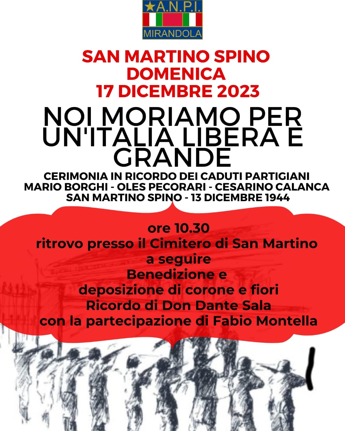 Commemorazione dei Partigiani di San Martino Spino