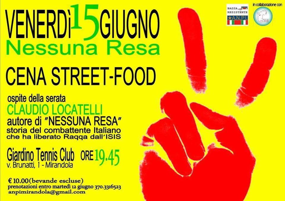 cena street food presso tennis club MIrandola