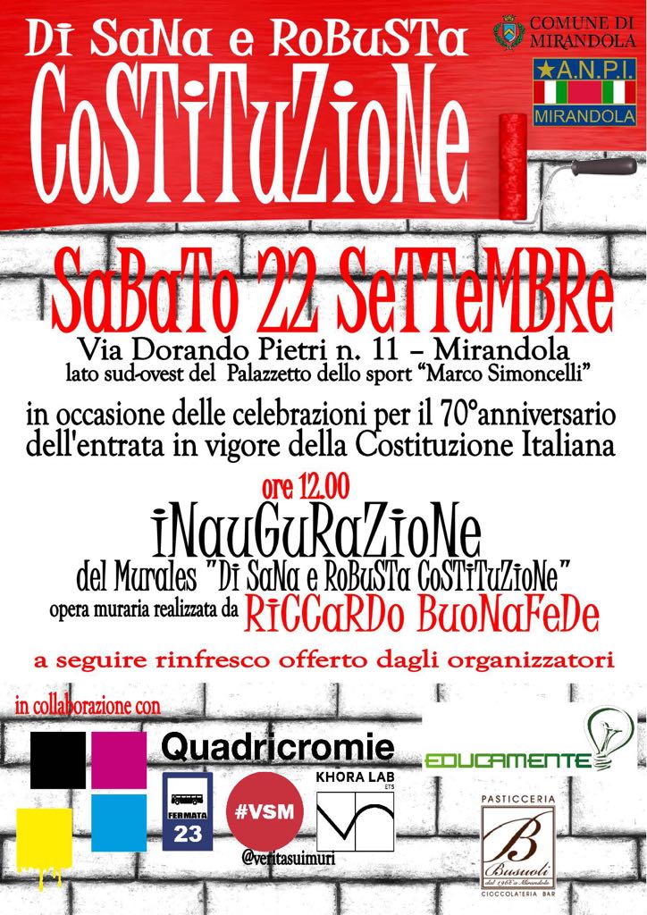 Inaugurazione murales Costituzione