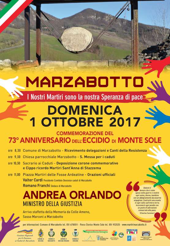 Commemorazione strage di Monte sole a Marzabotto