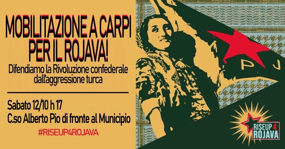 Mobilitazione contro la guerra ai Curdi