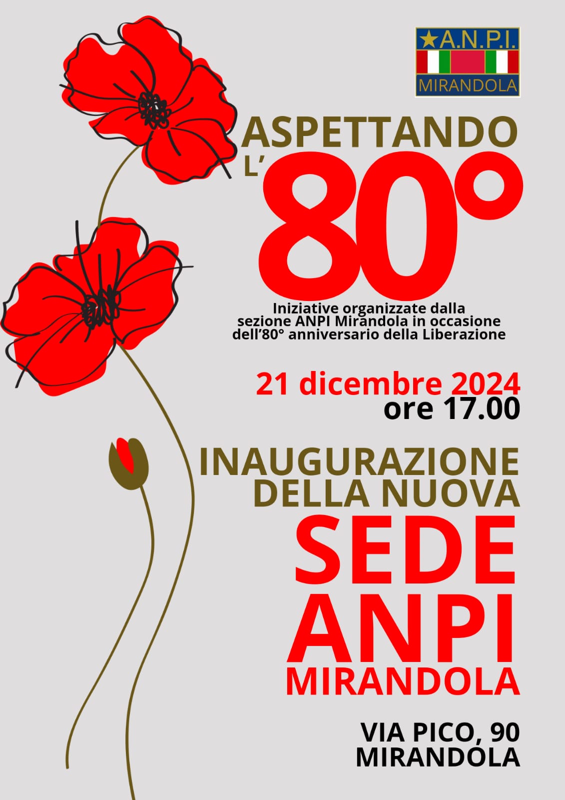 inaugurazione nuova sede sabato 21 ore 17.00